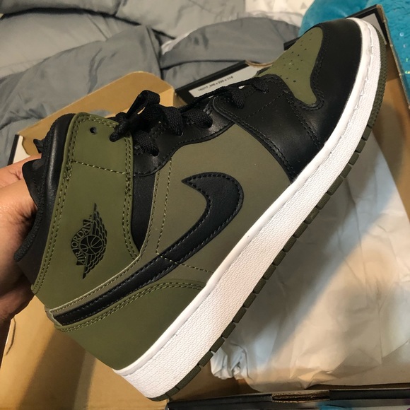 Shoes - Jordan 1s olive green